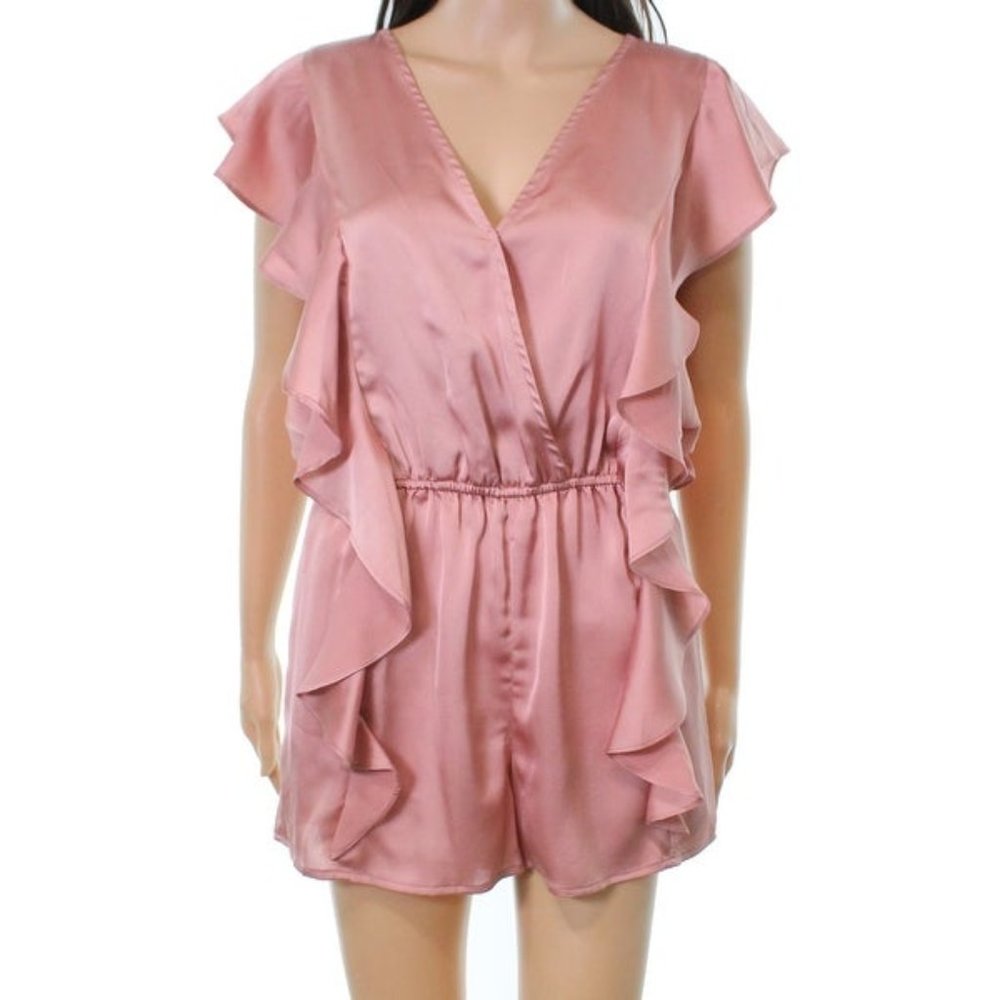 Design Lab Pink Ruffle Romper